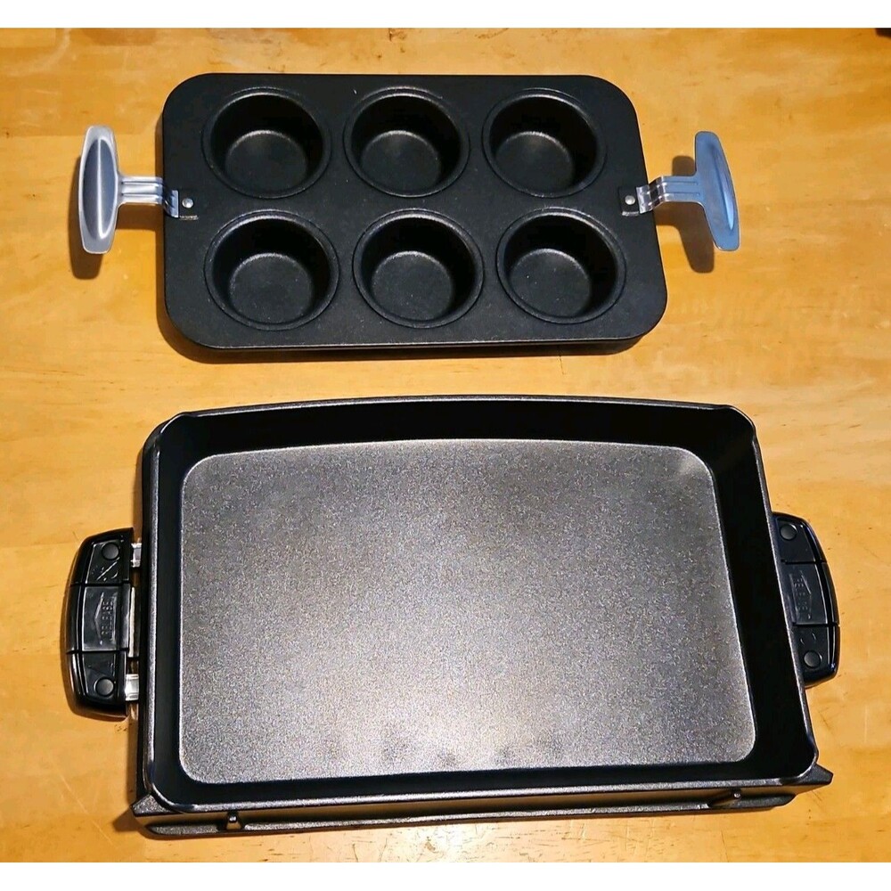 George Foreman Evolve Grill Baking Set Deep Bake Pan & 6-Cup Muffin Pan TSK2623E